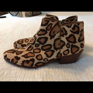 Sam Edelman Animal Print Booties - Size 7.5